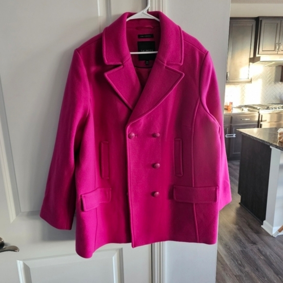 Talbots Wool Blend Double Breasted Pea Coat. - Picture 2 of 10